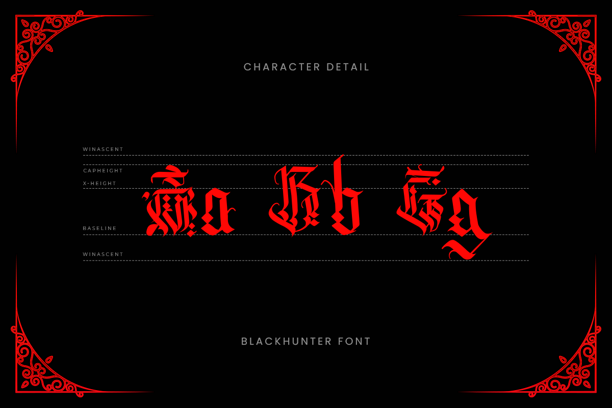Blackhunter Blackletter Font - Image 3