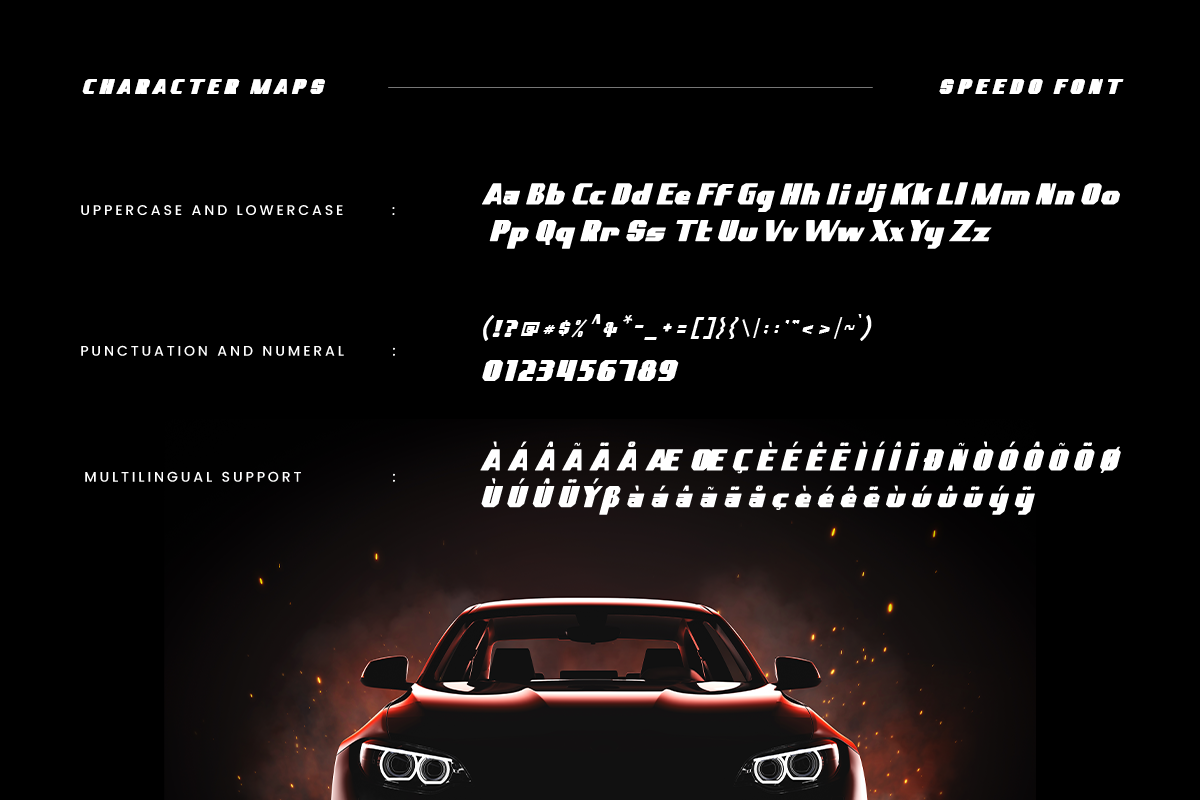 Speedo Display Font - Image 8