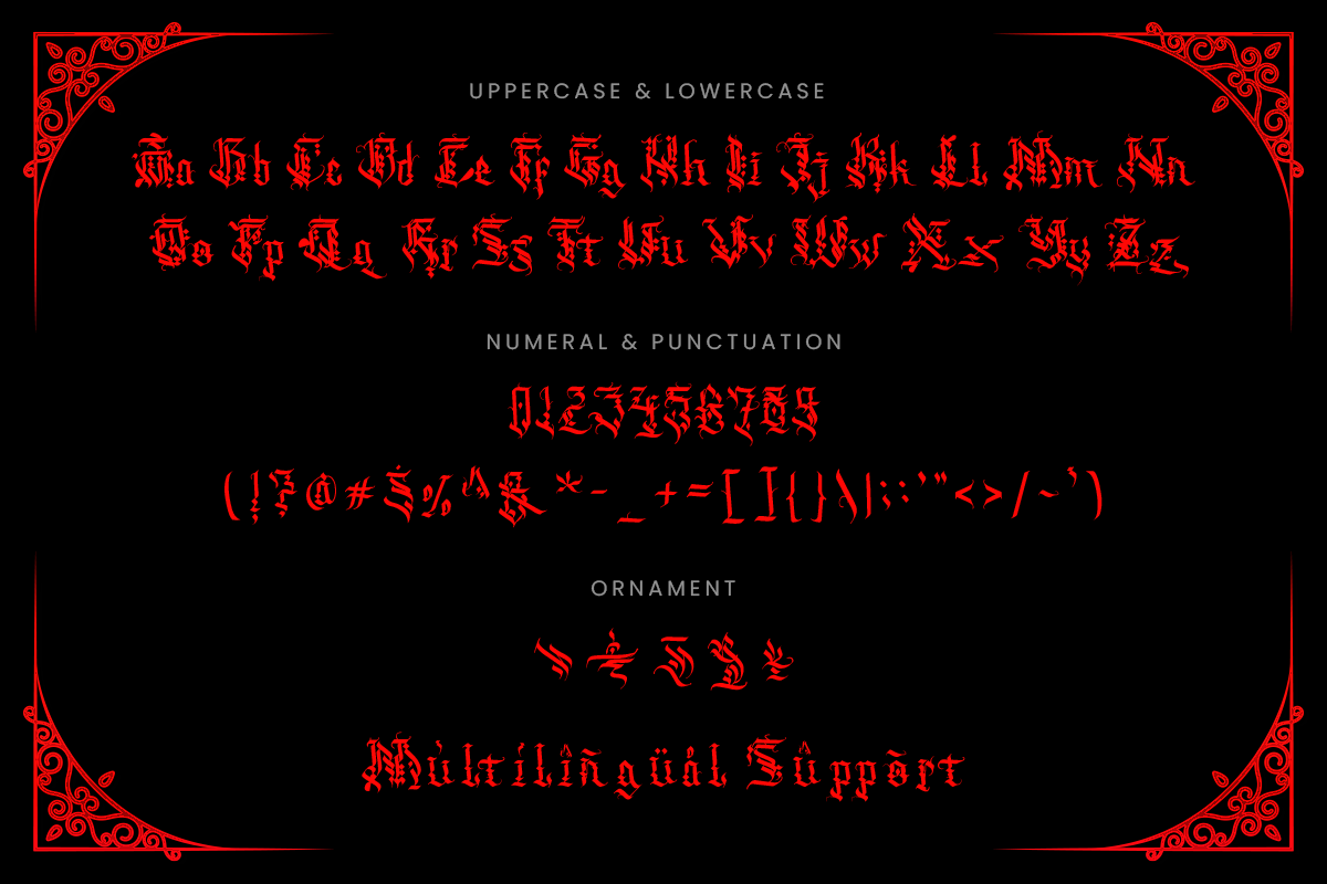 Blackhunter Blackletter Font - Image 9