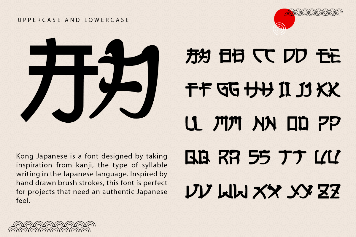 Kong Japanese Modern Japanese Style Font - Image 7