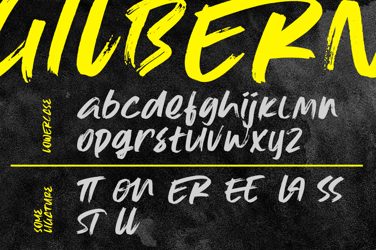 Gilbern Display Brush Font - Image 8