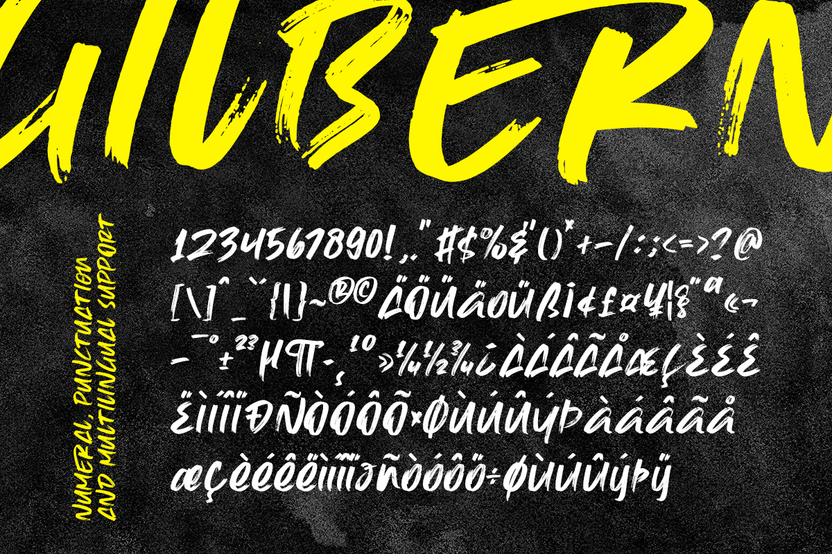 Gilbern Display Brush Font - Image 9