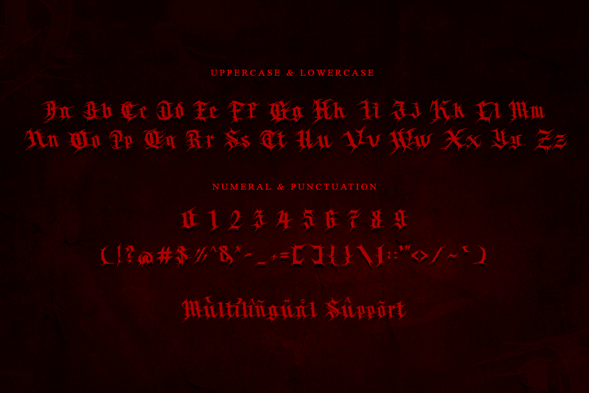 Thorns Blackletter Font - Image 8