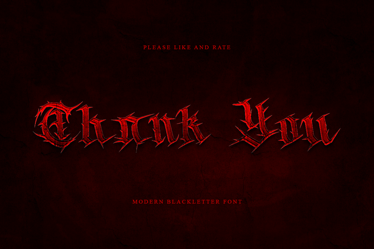 Thorns Blackletter Font - Image 9