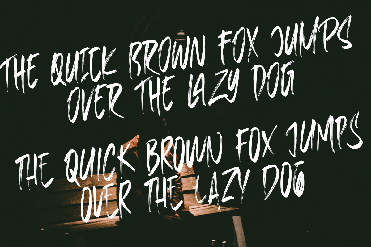 Reblack Brush Rough Font - Image 6