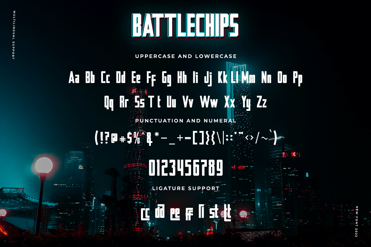 BATTLECHIPS Futuristic Font - Image 6