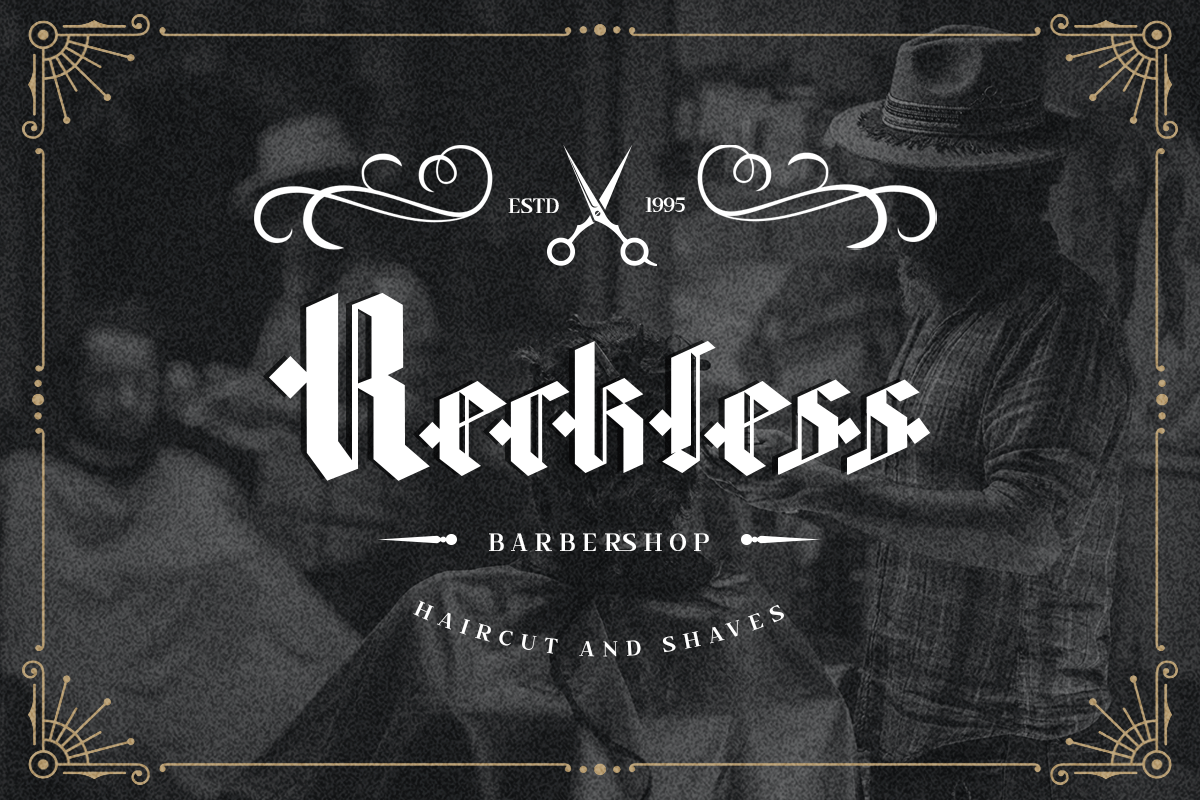 Black Word Blackletter Font - Image 6