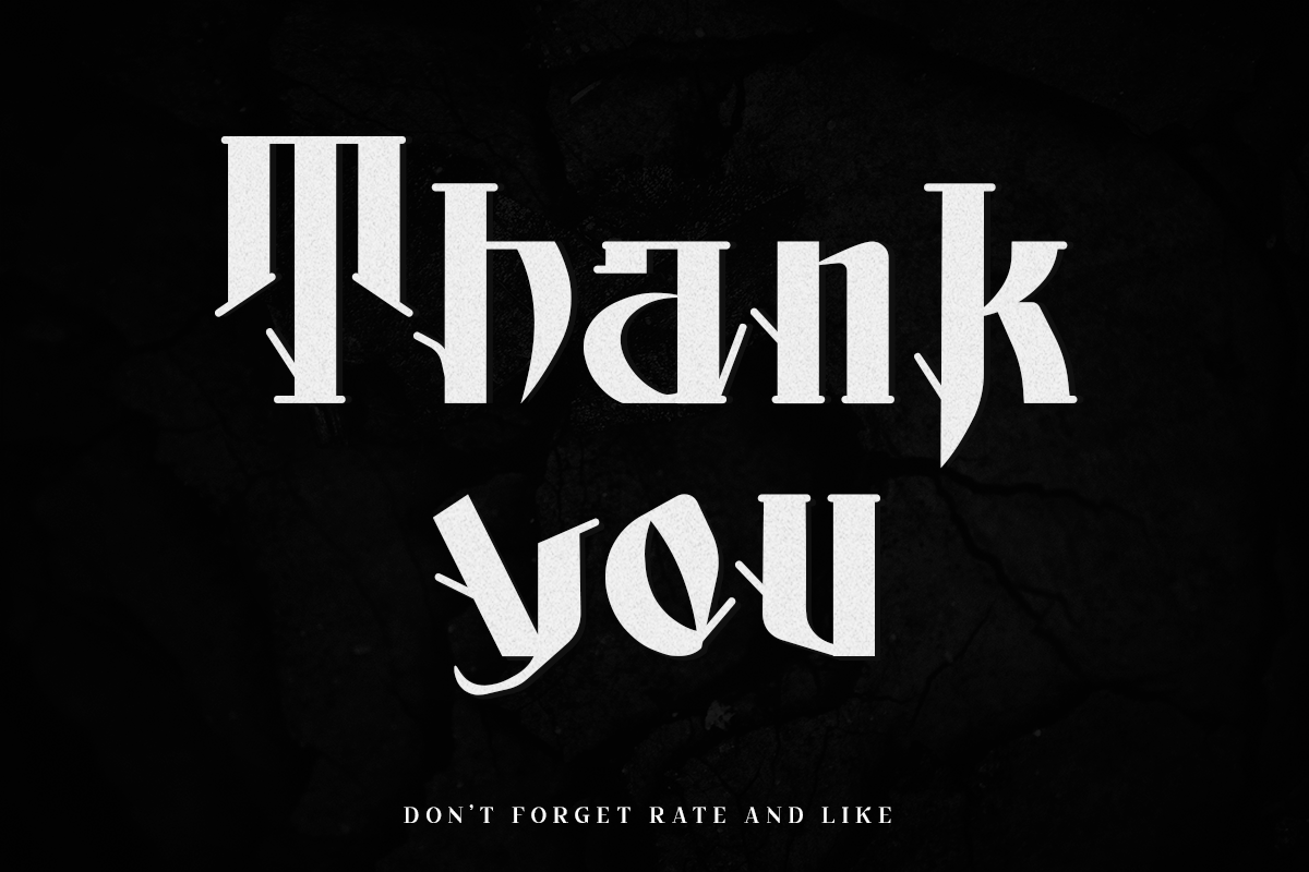 Black Nature Blackletter Font - Image 9