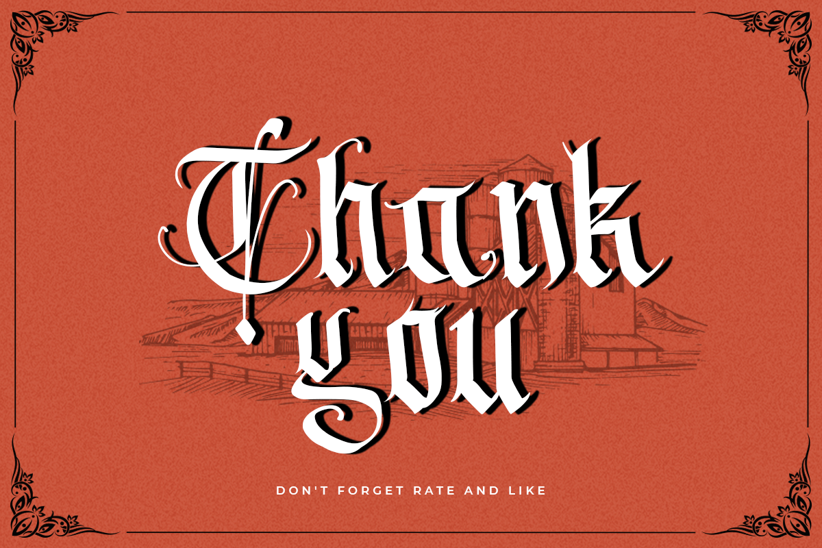 Blackhorse Blackletter Font - Image 9