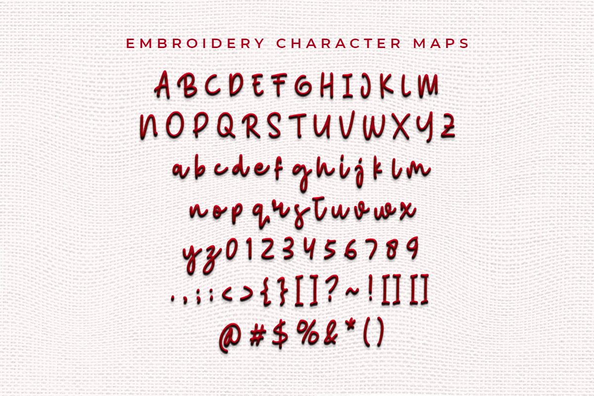 Abiyu Chan Embroidery Script Font