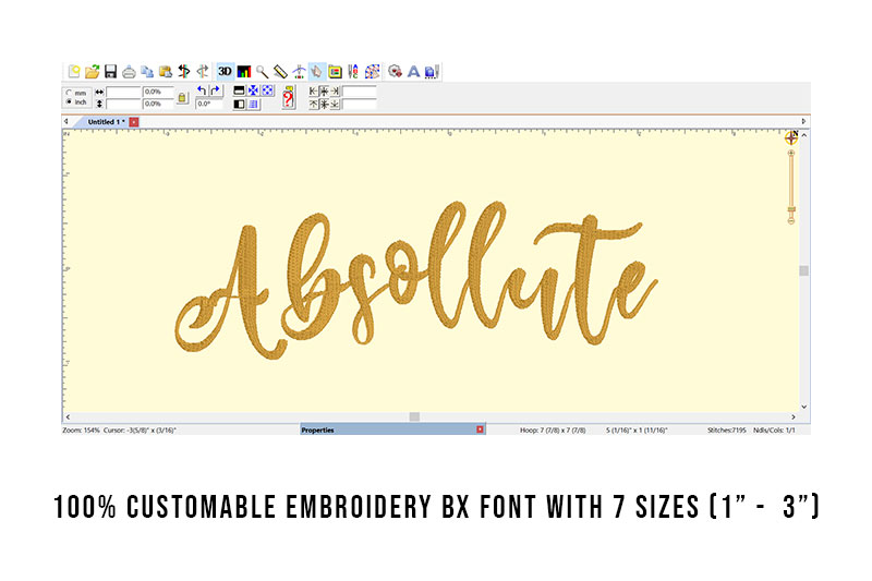 Absollute Embroidery Script Font