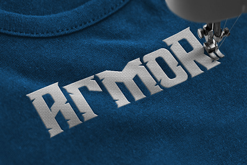 Agnostic Embroidery Display Font