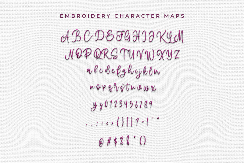 Agrinta Embroidery Script Font