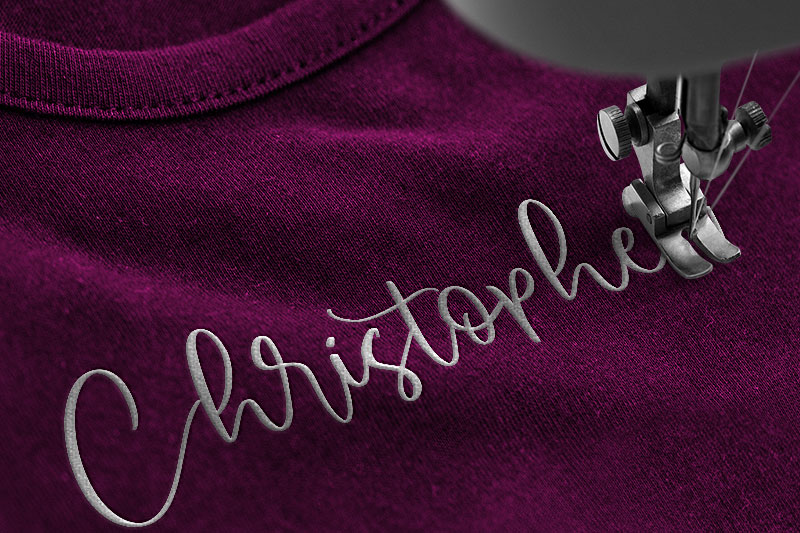 Agrinta Embroidery Script Font