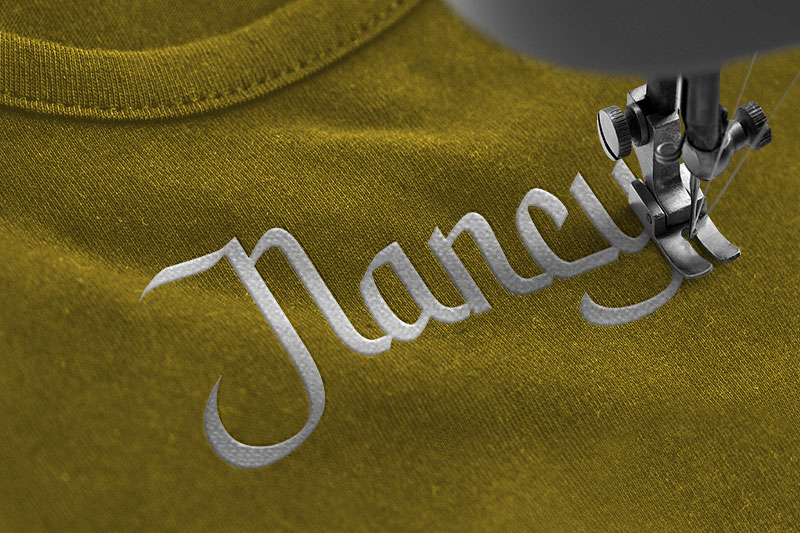 Alamsyah Embroidery Decorative Font