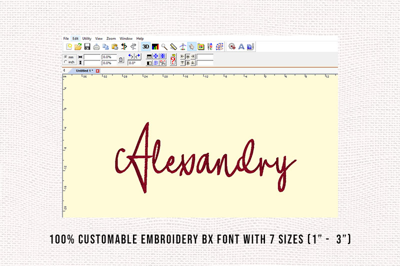 Alexandry Embroidery Script Font