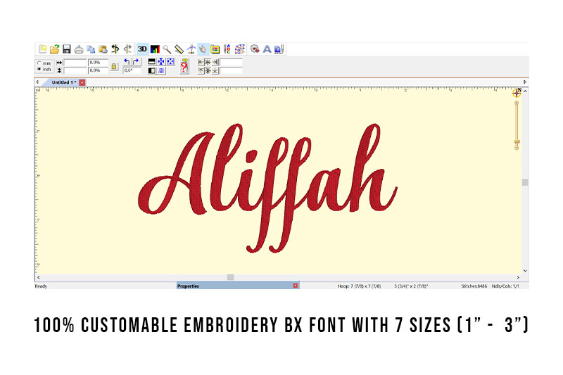 Aliffah Embroidery Script Font