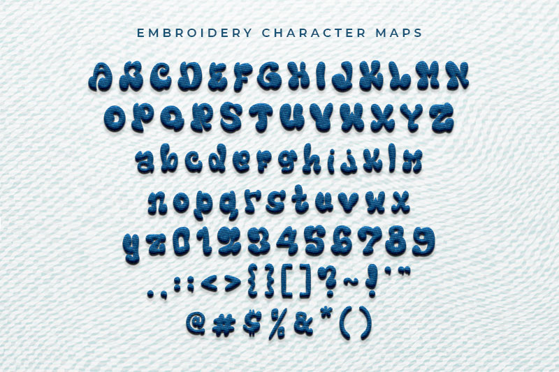 Amigos Embroidery Display Font