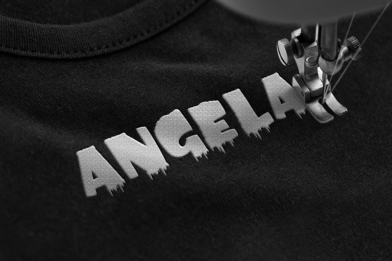 Amonk Ice Embroidery Display Font