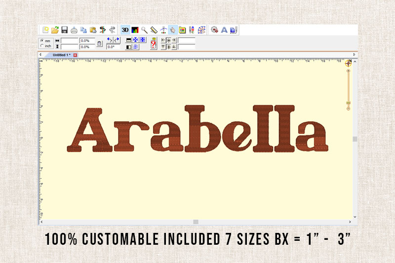Arabella Embroidery Serif Font