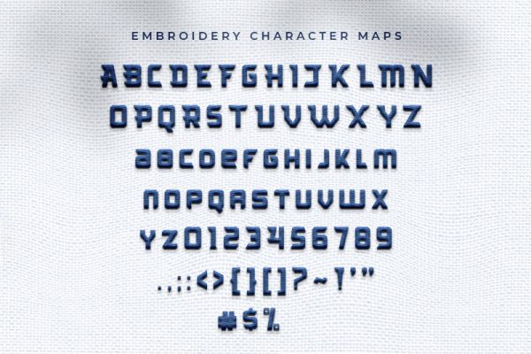 Arcades Embroidery display Font