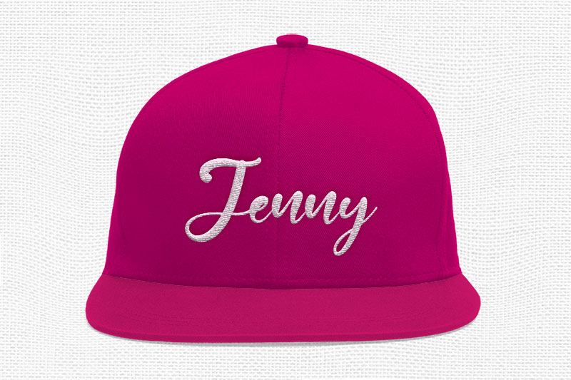 Artificial Jewel Embroidery Script Font