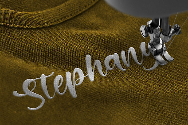 Artistic Calligraphy Embroidery Script Font