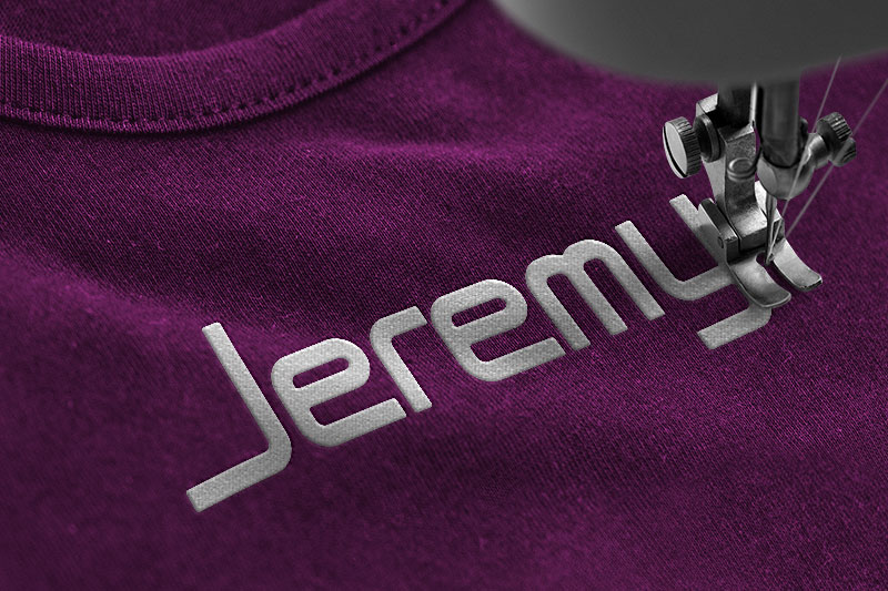 Astraneo Embroidery Futuristic Font