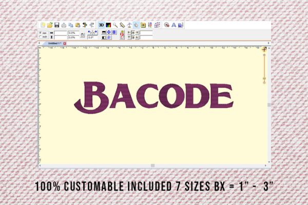 Bacode Embroidery Serif Font
