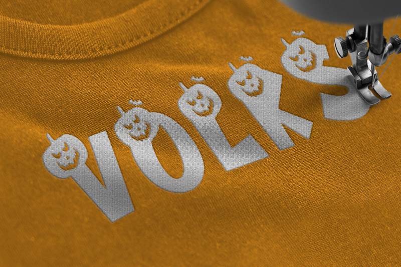 Bagonk Embroidery halloween Font