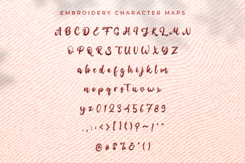 Baroness Embroidery Script Font