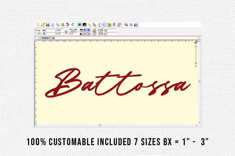 Battossa Embroidery script Font