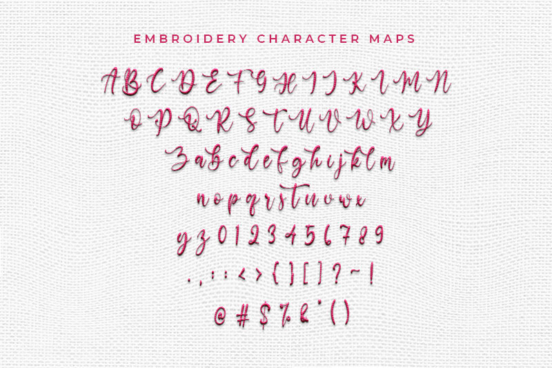 Beatriz Abilla Embroidery Script Font