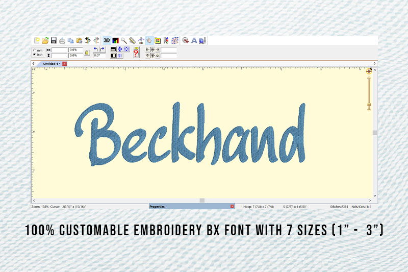 Beckhand Embroidery Handwriting Font