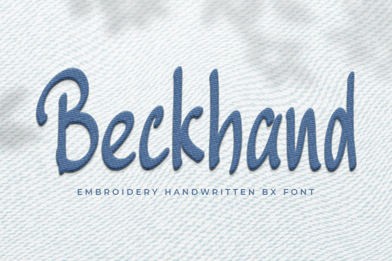 Beckhand Embroidery Handwriting Font