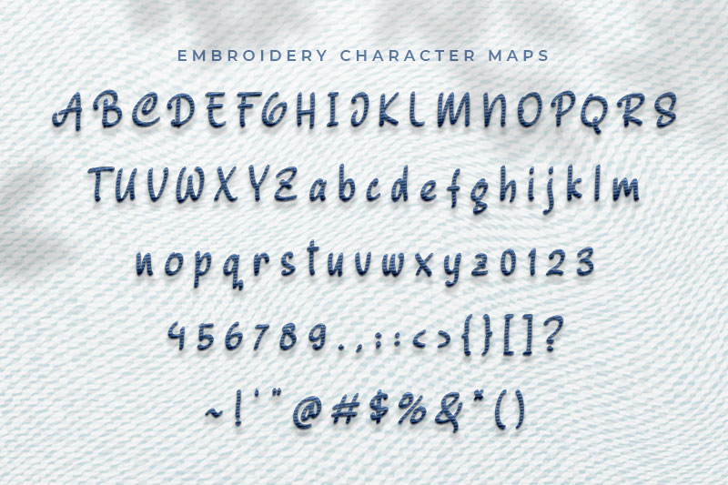 Beckhand Embroidery Handwriting Font