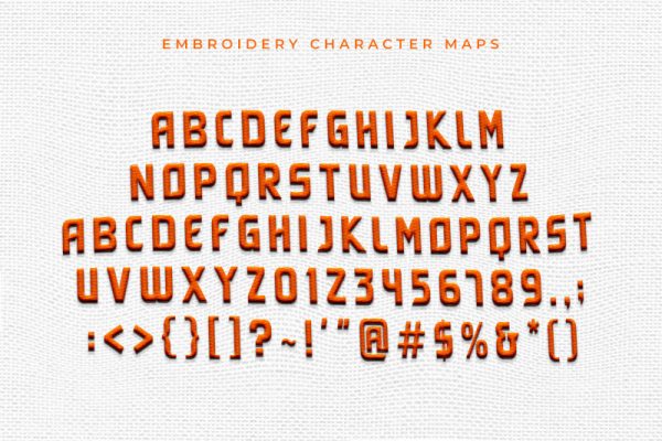 Benzo Embroidery Display Font