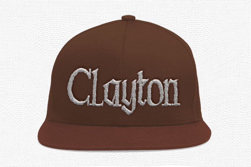 Black Book Embroidery Blackletter Font