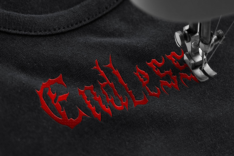Black Chrone Embroidery Blackletter Font