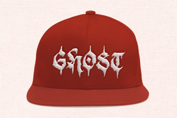 Black Demon Embroidery Horror Font