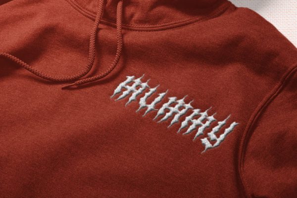 Black Demon Embroidery Horror Font