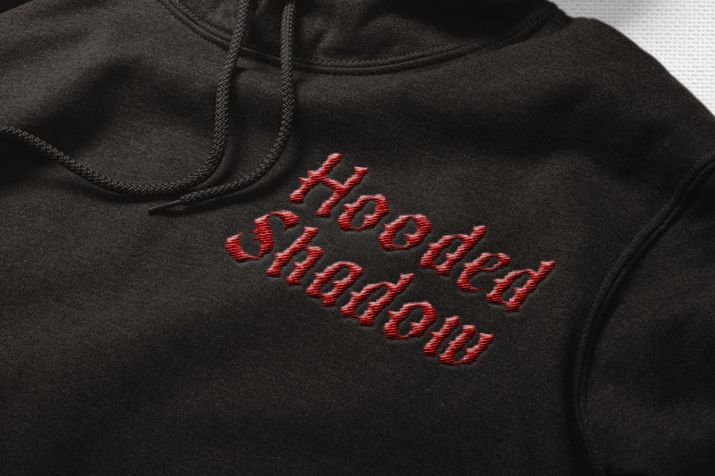 Black Note Embroidery Blackletter Font