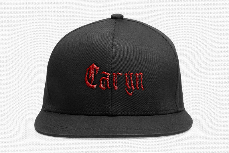 Black Shadow Embroidery Blackletter Font