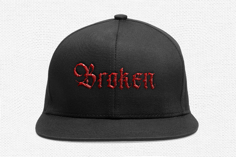 Black Wine Embroidery Blackletter Font