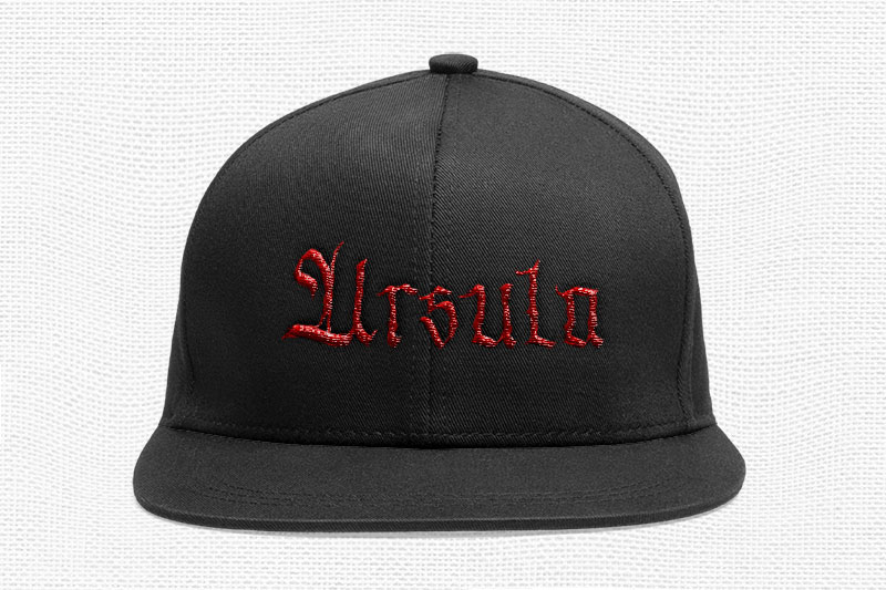 Black Blade Embroidery Blackletter Font