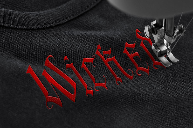 Blackland Embroidery Blackletter Font