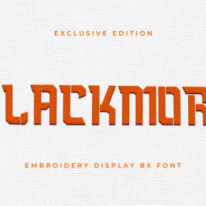 Blackmore Embroidery Display font