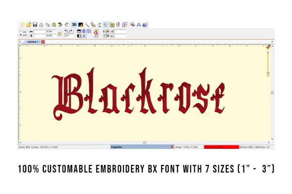 Blackrose Embroidery Blackletter Font