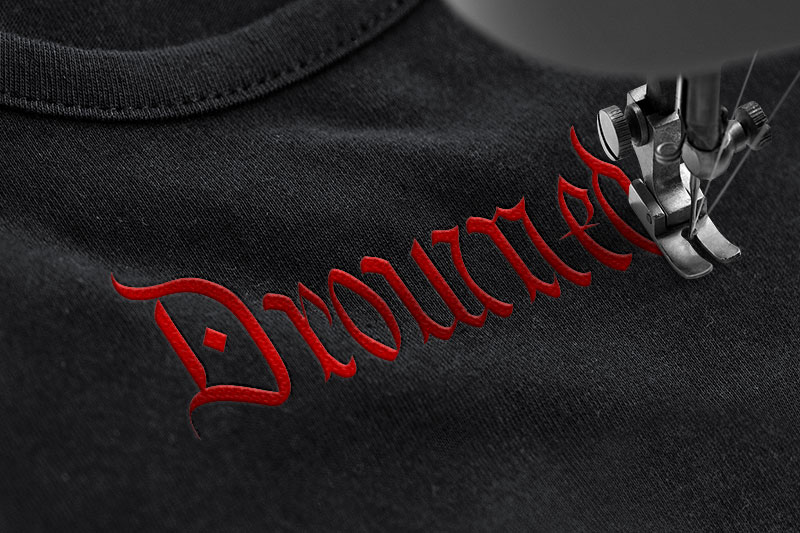 Blacksmoke Embroidery Blackletter Font