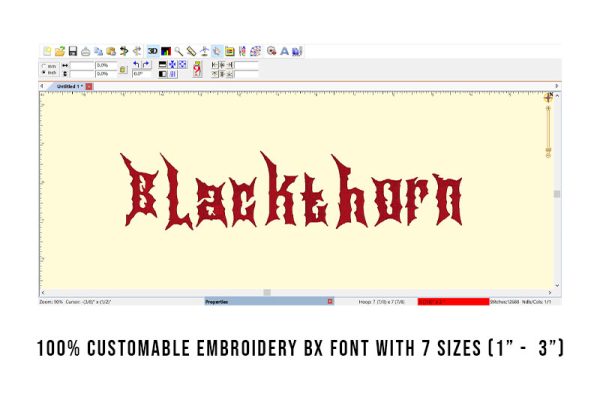 Blackthorn Embroidery Blackletter Font